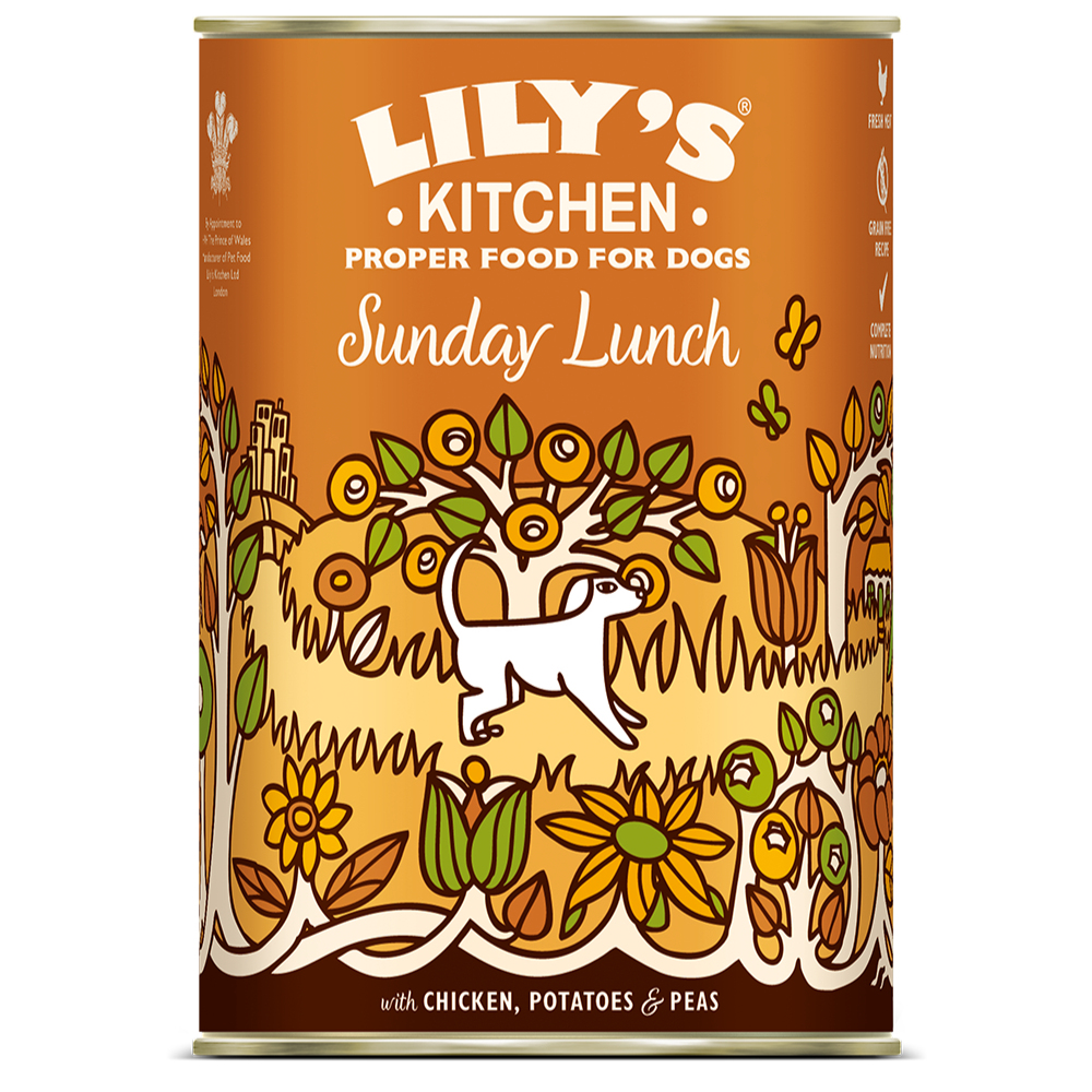 Lily's Kitchen Dinner für Hunde 6 x 400 g - Huhn mit Kartoffeln & Erbsen von Lily's Kitchen