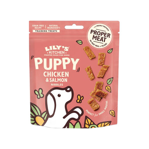 Lily's Kitchen Dog Treats Chicken & Salmon Nibbles for Puppies - 70 g von Lily's Kitchen