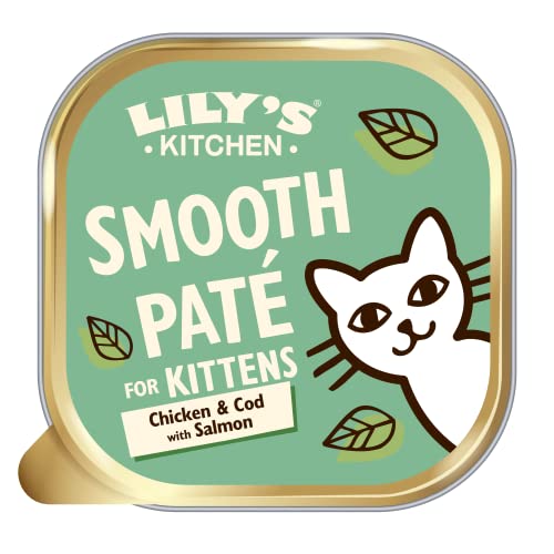 Lily's Kitchen Feine Huhn- und Kabeljaupastete mit Lachs Alleinfuttermittel für Kätzchen (19 x 85 g) von Lily's Kitchen