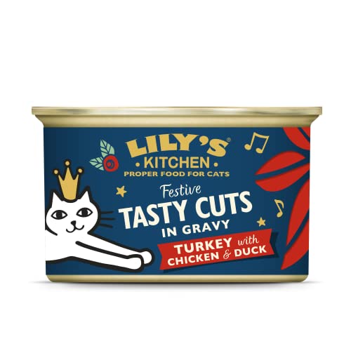 Lily's Kitchen Festtags-Tasty Cuts mit Huhn und Ente für Katzen (36 x 85g) von Lily's Kitchen
