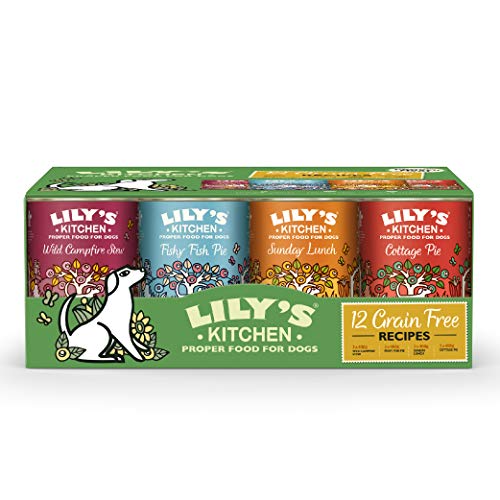 Lily's Kitchen natürliches Nassfutter für ausgewachsene Hunde, Dosen, getreidefreie Rezepturen, verschiedene Sorten (12 x 400g dosen) von Lily's Kitchen