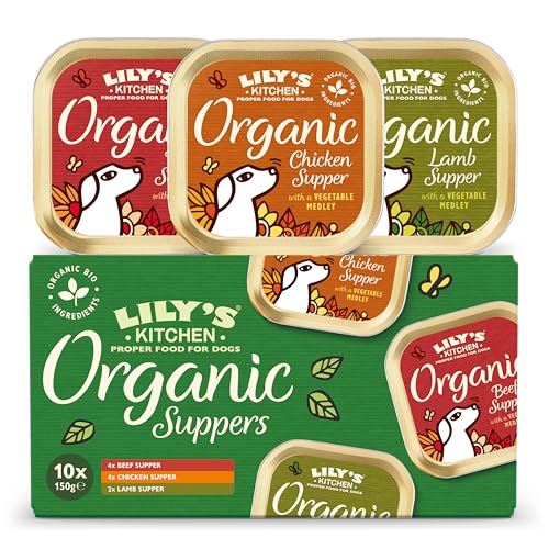 Lily's Kitchen Hergestellt mit natürlichen Inhaltsstoffen, Nassfutter für ausgewachsene Hunde, Bio, 10 x 150 g Lily's Kitchen Hergestellt mit natürlichen Inhaltsstoffen, Nassfutter für ausgewachsene Hunde, Bio, 10 x 150 g von Lily's Kitchen