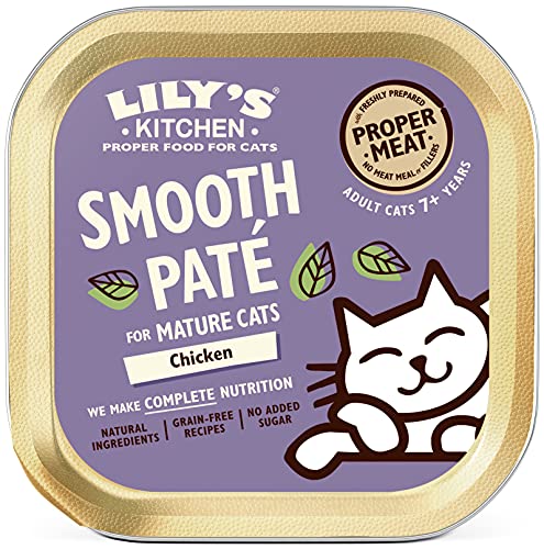 Lily's Kitchen Hühnerpastete für reife Katzen, Nassfutter – 85 g von Lily's Kitchen