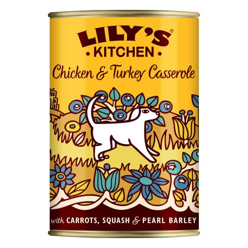 Lily's Kitchen Natürliches Nassfutter für ausgewachsene Hunde, Dosen, Huhn und Truthahn (6 x 400g dosen) von Lily's Kitchen