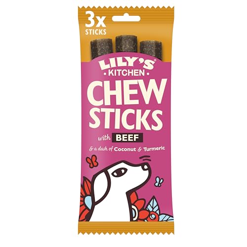 Lily's Kitchen Mit natürlichen Zutaten hergestellt Kausticks mit Rind Hundeleckerli 10 x 120 g von Lily's Kitchen