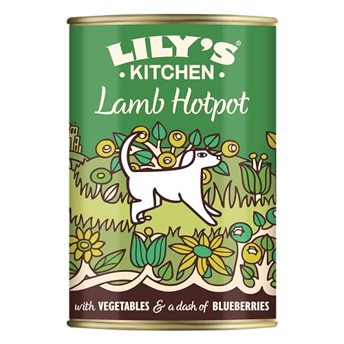 Lily's Kitchen Natürliches Nassfutter für ausgewachsene Hunde Dose - Lammeintopf mit Kartoffeln, Kürbis und Karotten - Hundefutter Getreidefreies Rezept (6 x 400g dosen) von Lily's Kitchen