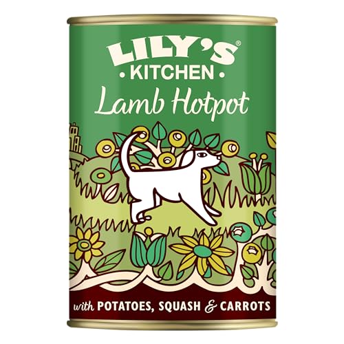 Lily's Kitchen Natürliches Nassfutter für ausgewachsene Hunde Dose - Lammeintopf mit Kartoffeln, Kürbis und Karotten - Hundefutter Getreidefreies Rezept (6 x 400g dosen) von Lily's Kitchen