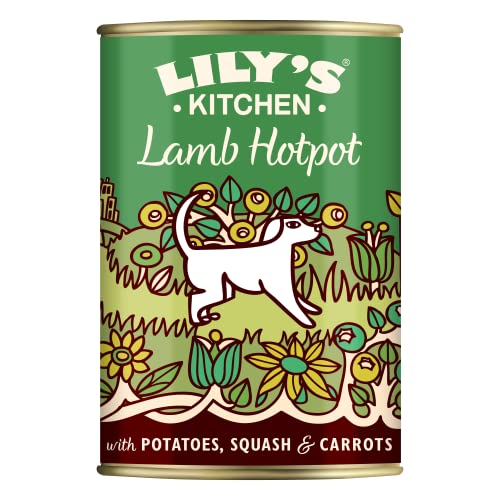 Lily's Kitchen Natürliches Nassfutter für ausgewachsene Hunde Dose - Lammeintopf mit Kartoffeln, Kürbis und Karotten - Hundefutter Getreidefreies Rezept (6 x 400g dosen) von Lily's Kitchen