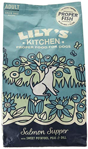 Lily's Kitchen Mit natürlichen Zutaten hergestellt Trockenfutter für ausgewachsene Hunde LachsmahlzeitAusgewogene Rezeptur 2.5kg Beutel von Lily's Kitchen