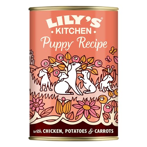 Lily's Kitchen Natürliches Hunde-Nassfutter für Welpen Dosen Huhn - Hundefutter Getreidefreies Rezept (6 x 400g dosen) von Lily's Kitchen