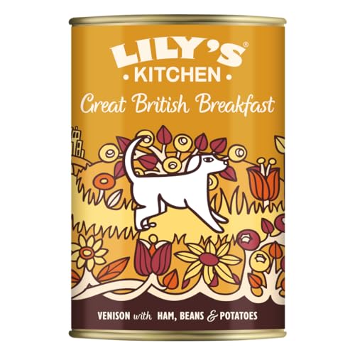 Lily's Kitchen Natürliches Nassfutter für ausgewachsene Hunde Dose - British Breakfast - Hundefutter Getreidefreies Rezept (6 x 400g dosen) von Lily's Kitchen