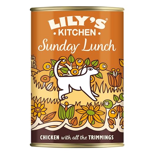Lily's Kitchen Natürliches Nassfutter für ausgewachsene Hunde Dose Sonntagsschmaus Getreidefreies Rezept (6 x 400g dosen) von Lily's Kitchen