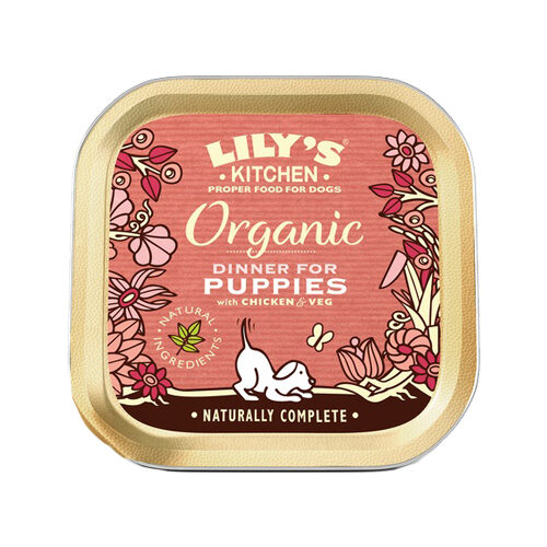Lily's Kitchen Organic Hundefutter - Wanne - Futter für Welpen - 11 x 150 g von Lily's Kitchen