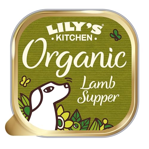 Lily's Kitchen Mit natürlichen Zutaten hergestellt Nassfutter für ausgewachsene Hunde Hundefutter Schale Bio- Lamm 11 x 150g von Lily's Kitchen