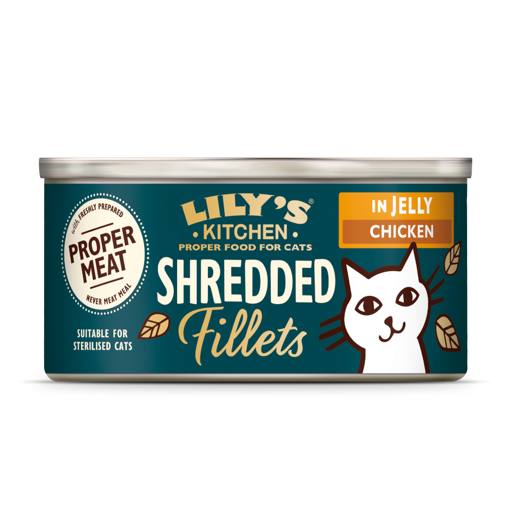 Lily's Kitchen Shredded Fillets für Katzen 24 x 70 g - Huhn von Lily's Kitchen