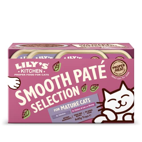 Lily's Kitchen Smooth Paté Selection Complete Mature Katzenfutter, 8 x 85 g von Lily's Kitchen