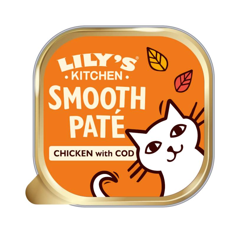 Lily's Kitchen Smooth Paté Selection für Katzen 19 x 85 g - Huhn & Kabeljau von Lily's Kitchen