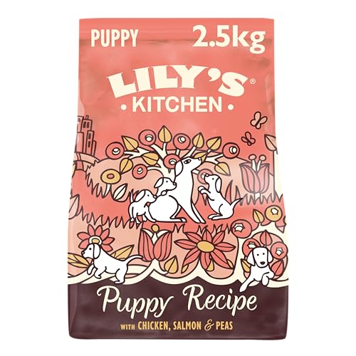 Lily's Kitchen Natürliches Trockenfutter für Welpen Huhn Lachs und Erbsen (2.5kg Pack) von Lily's Kitchen