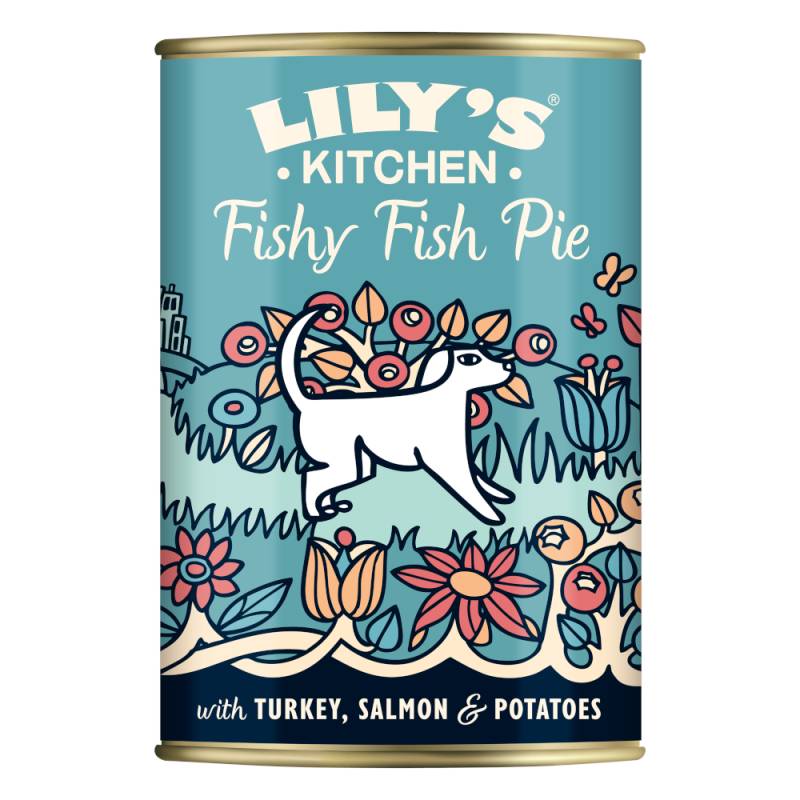 Sparpaket Lily's Kitchen Getreidefreie Menüs für Hunde 400 g - 12 x 400 g Lachs, Truthahn & Hering von Lily's Kitchen