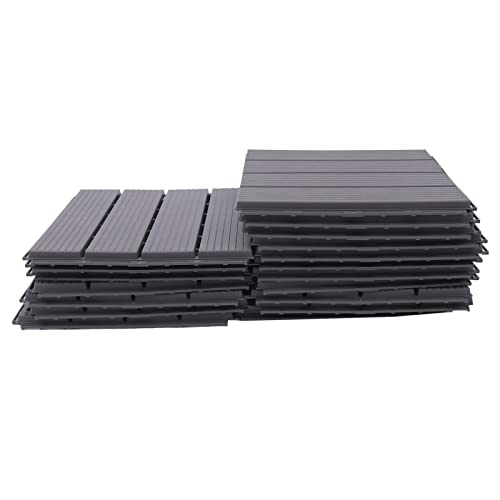 Lilyeriy 22 Stück Bodenfliese Hölzern Terassenfliesen Patio Fertiger Interlocking Holzfliese 30 x 30 cm Balkon Bodenbelag Lilyeriy 22 Stück Bodenfliese Hölzern Terassenfliesen Patio Fertiger Interlocking Holzfliese 30 x 30 cm Balkon Bodenbelag von Lilyeriy