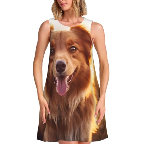 Süßes ärmelloses Freizeitkleid für Welpen, Hunde, Sommer, Strand, Swing, Sommerkleid mit Taschen und knielang, Schwarz, Medium Süßes ärmelloses Freizeitkleid für Welpen, Hunde, Sommer, Strand, Swing, Sommerkleid mit Taschen und knielang, Schwarz, Medium von LimPac