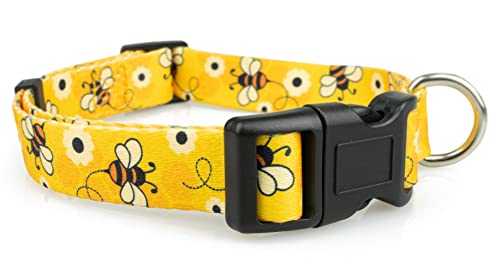 Limeloot Bienen Hundehalsband, Verstellbares Hundehalsband für männliche und weibliche Hunde, Groß von Limeloot