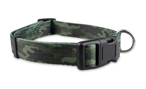 Limeloot Camo Hundehalsband, verstellbares Camouflage-Muster, Hundehalsband für männliche und weibliche Hunde, Größe M Limeloot Camo Hundehalsband, verstellbares Camouflage-Muster, Hundehalsband für männliche und weibliche Hunde, Größe M von Limeloot