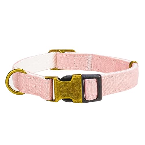 Leinwandkragen M Canvas Hundehalsband Mit Sicherheitsschnalle, Verstellbares Haustierhalsband Mit Weichem Neoprenfutter, Geeignet Für Mittelgroße Hunde, 2.0×35-50CM Rosa Leinwandkragen M Canvas Hundehalsband Mit Sicherheitsschnalle, Verstellbares Haustierhalsband Mit Weichem Neoprenfutter, Geeignet Für Mittelgroße Hunde, 2.0×35-50CM Rosa von Limin