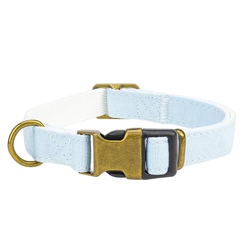 Leinwandkragen S Canvas Hundehalsband Mit Sicherheitsschnalle, Verstellbares Haustierhalsband Mit Weichem Neoprenfutter, Geeignet Für Mittelgroße Hunde, 1.5×26-40CM Blau Leinwandkragen S Canvas Hundehalsband Mit Sicherheitsschnalle, Verstellbares Haustierhalsband Mit Weichem Neoprenfutter, Geeignet Für Mittelgroße Hunde, 1.5×26-40CM Blau von Limin