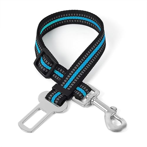 Reflektierendes Drahtseil Für Autos Auto Montierte Haustier Leine, Haustier Auto Sicherheitsgurt, Nylon Reflektierende Faden, Justierbar 2CM×48CM-75CM Blau Reflektierendes Drahtseil Für Autos Auto Montierte Haustier Leine, Haustier Auto Sicherheitsgurt, Nylon Reflektierende Faden, Justierbar 2CM×48CM-75CM Blau von Limin