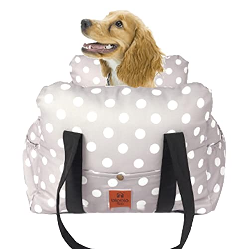 Pet Booster Seat, 21,6 Zoll Pet Car Booster Faltbarer Sitz, Hundeauto-Reiseträger, Verstellbarer Gurt, Tasche, weiche, waschbare Reisetaschen für Katzen oder andere kleine Haustiere von Limitoll