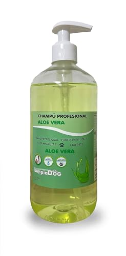 LIMPIADOG Feuchtigkeitsspendendes Shampoo für Hunde, Aloe Vera, für alle Rassen und Altersgruppen, frischer und natürlicher Duft, 500 ml von Limpiadog