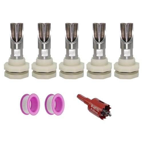 5 Stück Mehrzweck Schweine Nippel Waterer Edelstahl Automatische Tränke Set für Fässer mit Tanks Anschlüssen 5 Stück Mehrzweck Schweine Nippel Waterer Edelstahl Automatische Tränke Set für Fässer mit Tanks Anschlüssen von Limtula
