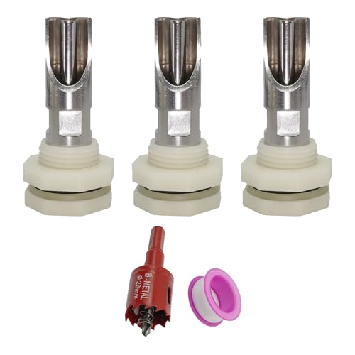 5 Stück Mehrzweck Schweine Nippel Waterer Edelstahl Automatische Tränke Set für Fässer mit Tanks Anschlüssen 5 Stück Mehrzweck Schweine Nippel Waterer Edelstahl Automatische Tränke Set für Fässer mit Tanks Anschlüssen von Limtula
