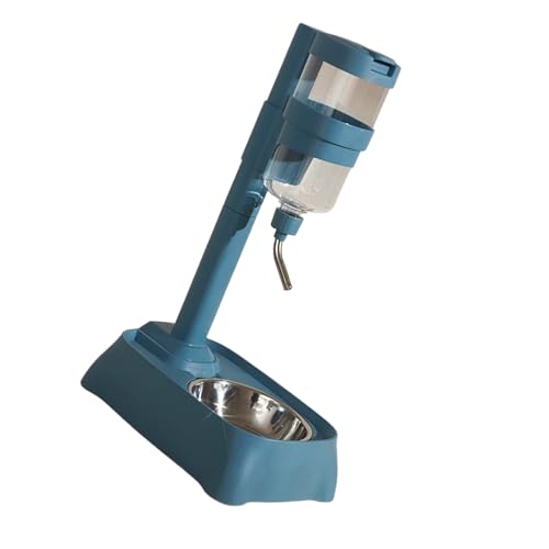 Grauer automatischer Haustier-Trinkbrunnen und Futternapf mit höhenverstellbarem Futternapf für Hunde und Katzen, automatische Futterspender für Haustiere Grauer automatischer Haustier-Trinkbrunnen und Futternapf mit höhenverstellbarem Futternapf für Hunde und Katzen, automatische Futterspender für Haustiere von Limtula