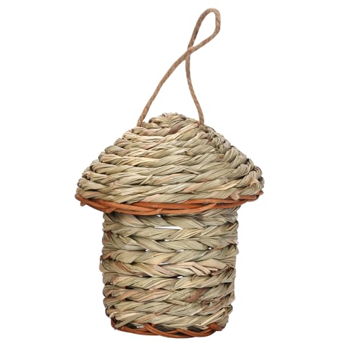 Kolibri-Käfig Unterschlupf Ständer Nest Käfig Outdoor Nest Box Vogelhaus Gewebtes Strohnest für Outdoor Vogelhäuser Kolibri-Käfig Unterschlupf Ständer Nest Käfig Outdoor Nest Box Vogelhaus Gewebtes Strohnest für Outdoor Vogelhäuser von Limtula