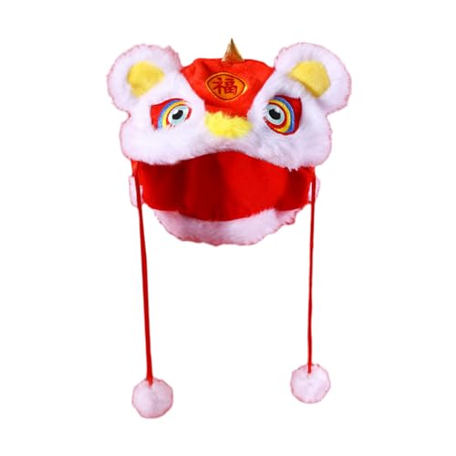 Limtula Chinesische Kostüm Kappe Für Katzenhunde Hübscher Hund Cosplay Kopfbedeckung Für Festival Geburtstagsparty Mini Requisiten Halloween Kostüm Für Haustiere von Limtula