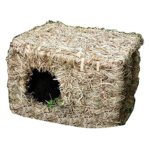 Limtula Grass House Natural Straw Woven Tunnel Grass Chew Toys For Nest For Nest For Igel, Frettchen, Rennmäuse, Kaninchen Grass Tunnel von Limtula