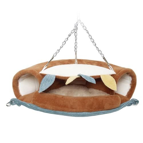 Limtula Hamster Dschungelzweig Tunnel Anzug Nest Hängende Hängematte Weicher Plüsch Winter Warm Bett Haus für kleine Haustiere Eichhörnchen kleines Haustierbett Kaninchen von Limtula