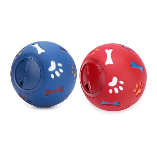 Limtula Hundespielzeug zum Einfrieren und Auslaufen, befüllbar, Vinyl, Kauspielzeug zur Zahnreinigung für kleine und große Hunde, Stressabbau-Spielzeug für Haustiere, 2 Stück Limtula Hundespielzeug zum Einfrieren und Auslaufen, befüllbar, Vinyl, Kauspielzeug zur Zahnreinigung für kleine und große Hunde, Stressabbau-Spielzeug für Haustiere, 2 Stück von Limtula