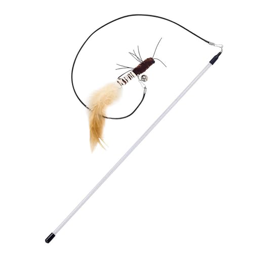 Limtula Outdoor Katzen Aktivität Spielzeug Teaser Zauberstab Für Katzen Jagd Intuitions Katzen Teaser Für Die Stimulierung Der Jagdintuitionen von Limtula