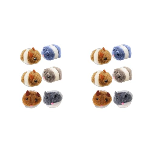 Limtula Pull String Vibrierendes bewegliches interaktives Spielzeug Plüschmäuse für Katzen Kätzchen Katzenspielzeug Set mit Katzentunnel von Limtula