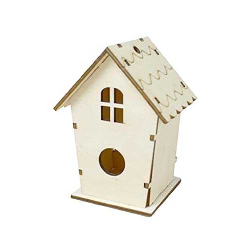 Limtula Vogelhaus aus natürlichem Holz, Nest für kreative Bastelarbeiten, dekorative simulierte Box für Bluebird Zaun, Vogelbett für Käfig Limtula Vogelhaus aus natürlichem Holz, Nest für kreative Bastelarbeiten, dekorative simulierte Box für Bluebird Zaun, Vogelbett für Käfig von Limtula