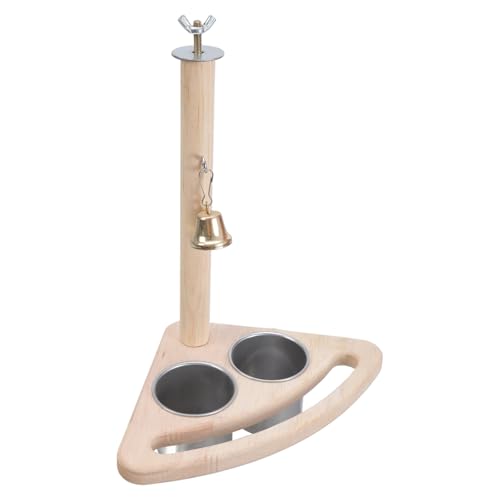 Multifunktionale Vogelstange für Papageien, Käfigspielzeug, Vogelfutterbecher, Käfigmontage, Vogelspielzeug für Unterhaltung kleiner Vogelfutterbecher von Limtula