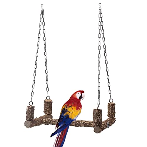 Vogelspielzeug aus Holz, Sitzstange für große Vögel, natürliches Holz, Papageienschaukel, Kauspielzeug, einfach zu installieren, für Graupapageien, Mini-Aras, Vogelkauspielzeug, Holz für Vogelspielzeug aus Holz, Sitzstange für große Vögel, natürliches Holz, Papageienschaukel, Kauspielzeug, einfach zu installieren, für Graupapageien, Mini-Aras, Vogelkauspielzeug, Holz für von Limtula