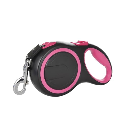 KANGYEBAIHUODIAN 3 m 5 m 8 m 50 kg Hundeleine, einziehbares Roulette-Halsband, passend for kleine große Hunde, Zubehör, verstellbar, langlebig, for Spazierengehen, Wandern, Bulldoggenseil (Color : Ro von LinCys