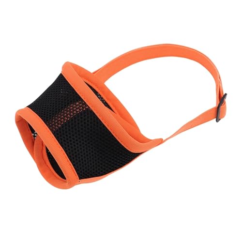 KANGYEBAIHUODIAN Atmungsaktive Mesh-Nylon-Maulkorb for Hunde, Anti-Beißen, Trainingsmaulkorb, Anti-Rinden, weiche Haustiermaske, passend for kleine, mittelgroße und große Hunde, Pitbull (Color : Oran KANGYEBAIHUODIAN Atmungsaktive Mesh-Nylon-Maulkorb for Hunde, Anti-Beißen, Trainingsmaulkorb, Anti-Rinden, weiche Haustiermaske, passend for kleine, mittelgroße und große Hunde, Pitbull (Color : Oran von LinCys