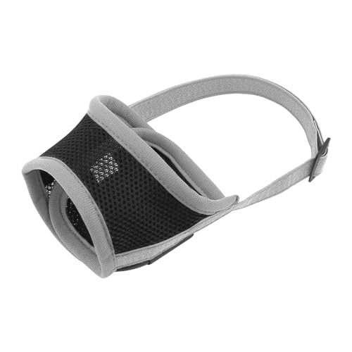 KANGYEBAIHUODIAN Atmungsaktive Mesh-Nylon-Maulkorb for Hunde, Anti-Beißen, Trainingsmaulkorb, Anti-Rinden, weiche Haustiermaske, passend for kleine, mittelgroße und große Hunde, Pitbull (Color : Gray von LinCys