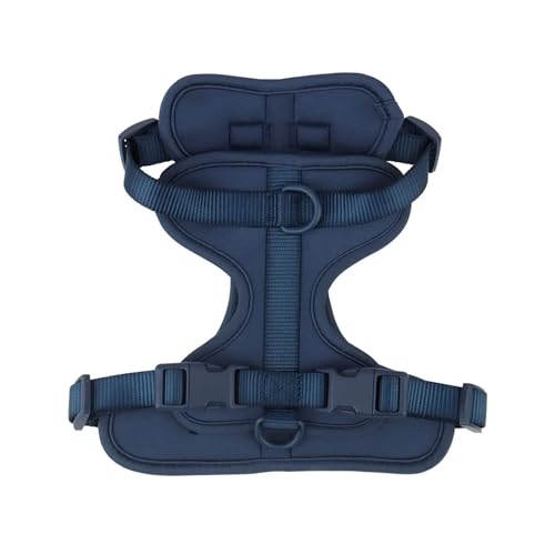 KANGYEBAIHUODIAN Atmungsaktives, leichtes Hundegeschirr, Verstellbarer Brustgurt for Haustiere, Outdoor-Spaziergang, Training, Haustiergeschirr, passend for kleine, mittelgroße Hunde (Color : Darkblu von LinCys