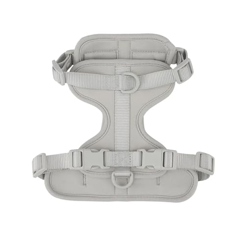 KANGYEBAIHUODIAN Atmungsaktives, leichtes Hundegeschirr, Verstellbarer Brustgurt for Haustiere, Outdoor-Spaziergang, Training, Haustiergeschirr, passend for kleine, mittelgroße Hunde (Color : Gray, von LinCys